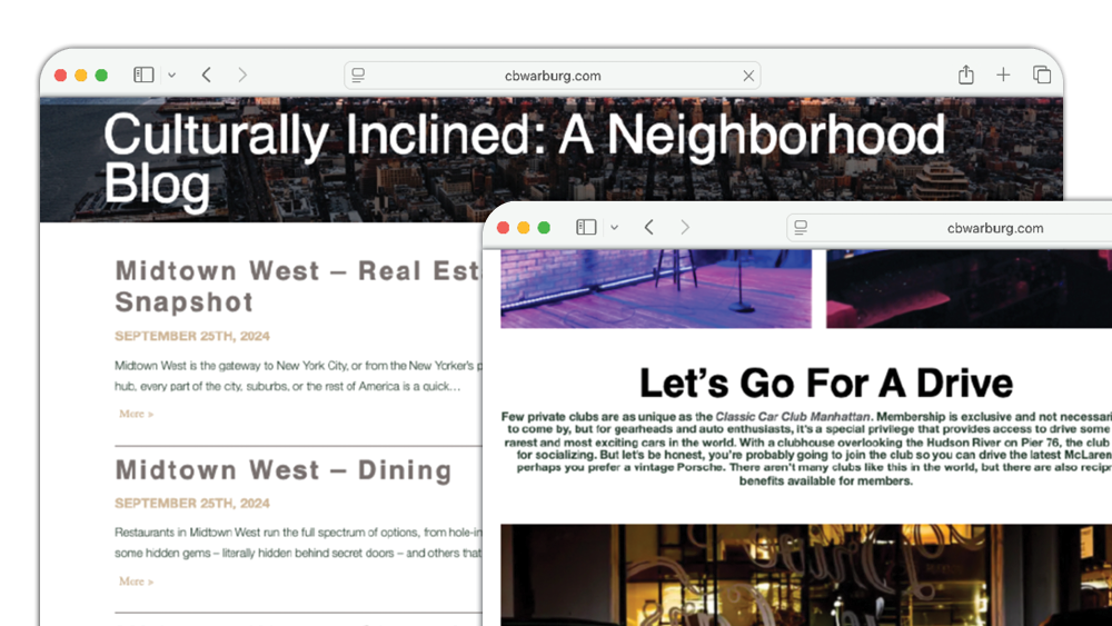 Real estate Content marketing for Warburg